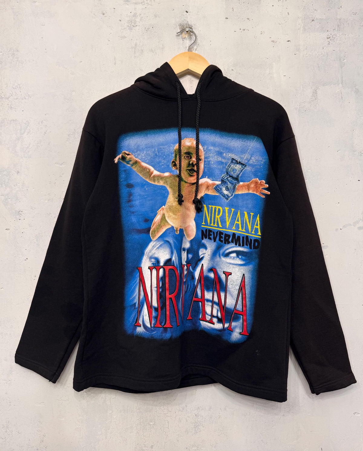 Vintage 90s Nirvana Nevermind Rock Band Hoodie Size M